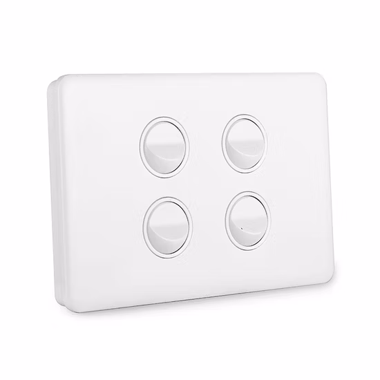 Commutateur mural italien à 3 modules, série EV, offre spéciale d'usine